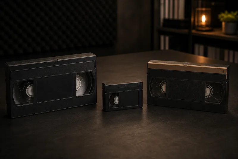 Primerjava VHS, VHS-C in S-VHS kaset